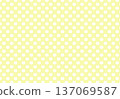 Yellow cat dot background material 137069587