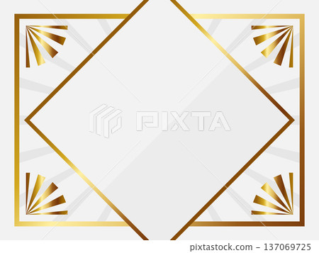 奢華的白色和金色裝飾藝術風格背景 奢華的白色和金色裝飾藝術風格背景 137069725