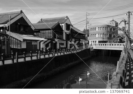The old townscape of Sawara 137069741