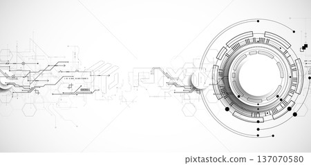 Technological background in gray colors. Used technical lines with different shades of gray. Vector Technological background in gray colors. Used technical lines with different shades of gray. Vector 137070580