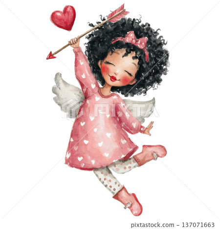 cute little girl with butterfly 137071663