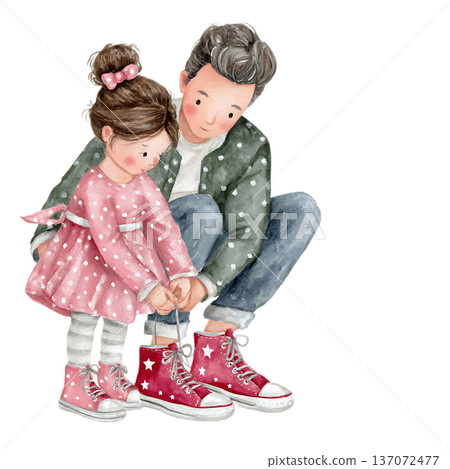 vector set of floral gardener holding potted plants 137072477