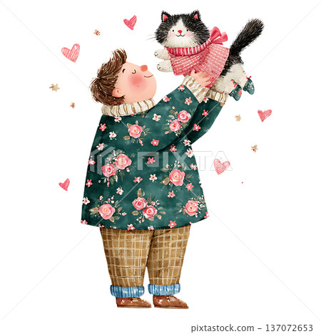 a girl in a pot with a plant 137072653