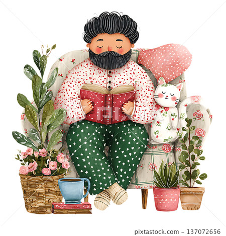 a girl in a pot with a plant 137072656