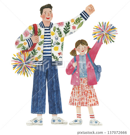 a girl in a pot with a plant 137072666