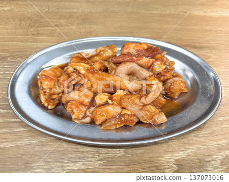 Assorted Yakiniku Offal Platter (Marinated in Sauce) 137073016