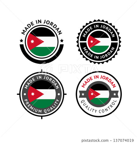 National flag of the Hashemite Kingdom of Jordan 137074019