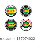 National flag of the of Sao Tome and Principe 137074022
