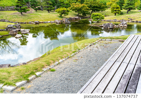 [Japan's Top 100 Castles] Ako Castle in Early Autumn: Honmaru Garden and Palace Ruins 1, Ako City, Hyogo Prefecture 137074737