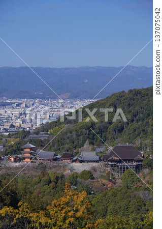 Kiyomizu-dera Temple seen from above 137075042