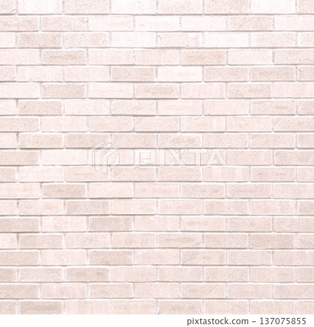 Square background image of a pale red brick exterior wall of a newly constructed house Square background image of a pale red brick exterior wall of a newly constructed house 137075855