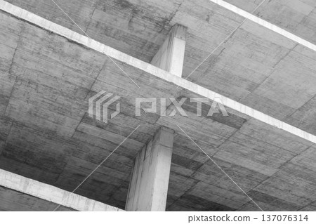 Abstract modern architecture photo, white concrete details Abstract modern architecture photo, white concrete details 137076314