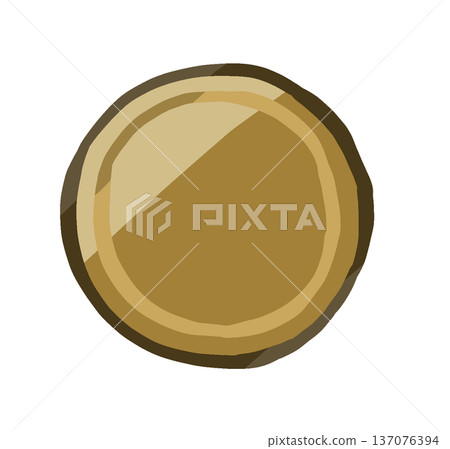 Golden coin (coin/medal) Simple and relaxed hand-drawn illustration material Golden coin (coin/medal) Simple and relaxed hand-drawn illustration material 137076394