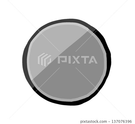 Silver coin (coin medal) Simple and loose hand-drawn illustration material Silver coin (coin medal) Simple and loose hand-drawn illustration material 137076396