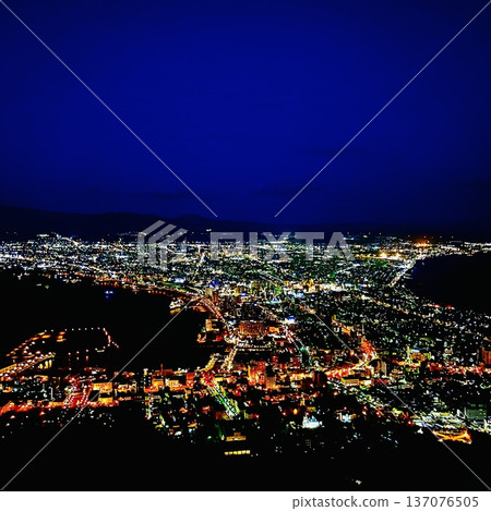 Night view from Mount Hakodate (Hokkaido) Night view from Mount Hakodate (Hokkaido) 137076505