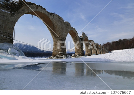 Winter scenery on a sunny day in winter Winter scenery on a sunny day in winter 137076667