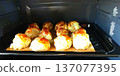 Oven baked cheese scones 137077395