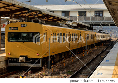 Six 115 series local trains on the Hakubi Line nearing retirement 137077769