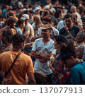 People forming a crowd 137077913