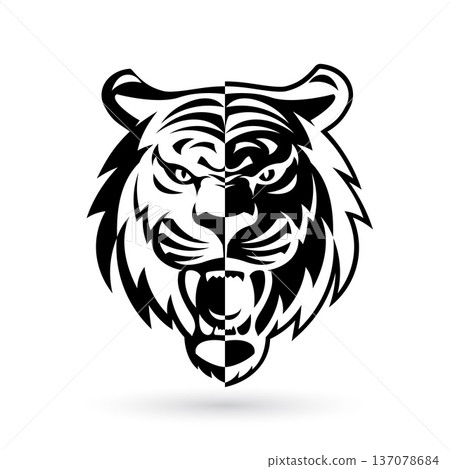Tiger Mascot Logo Tiger Mascot Logo 137078684