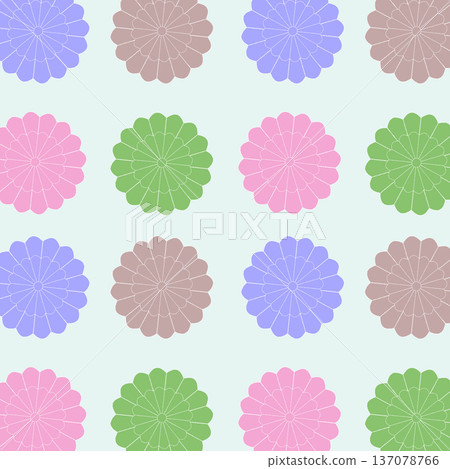Japanese pattern_Chrysanthemum pattern_Kimono pattern_03 Japanese pattern_Chrysanthemum pattern_Kimono pattern_03 137078766