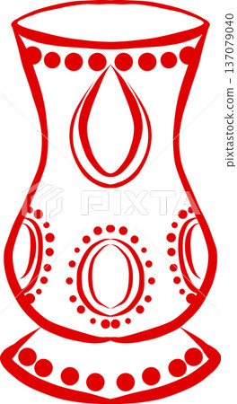 vector element, bowl, rustic, a la rus, Slavic style vector element, bowl, rustic, a la rus, Slavic style 137079040