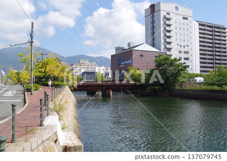 A view of the Kai River that flows through Kure City A view of the Kai River that flows through Kure City 137079745