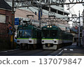 京阪石山坂本線上的列車交會 137079847