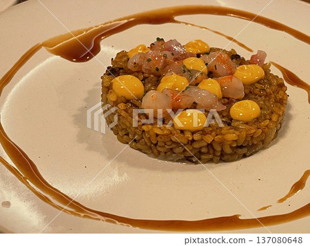 Traditional Rice with Sausages and Pork Ribs 137080648