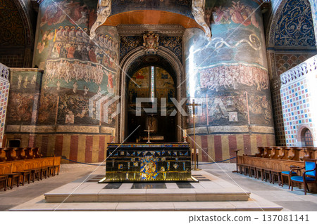 France, Albi, Interior of Albi Cathedral France, Albi, Interior of Albi Cathedral 137081141