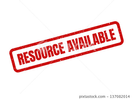 A rectangular rubber stamp effect with rough edges shows a resource is now officially available A rectangular rubber stamp effect with rough edges shows a resource is now officially available 137082014