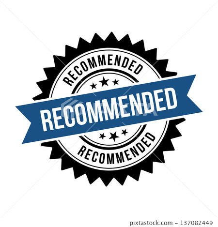 Recommended Stamp, Recommended Grunge Round Sign Recommended Stamp, Recommended Grunge Round Sign 137082449