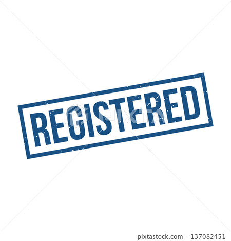 Registered Stamp, Registered Grunge Square Sign Registered Stamp, Registered Grunge Square Sign 137082451