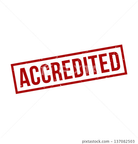 Accredited Stamp, Accredited Grunge Square Sign Accredited Stamp, Accredited Grunge Square Sign 137082503
