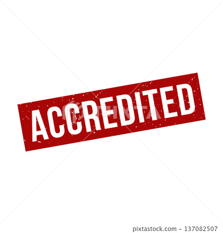 Accredited Stamp, Accredited Grunge Square Sign Accredited Stamp, Accredited Grunge Square Sign 137082507