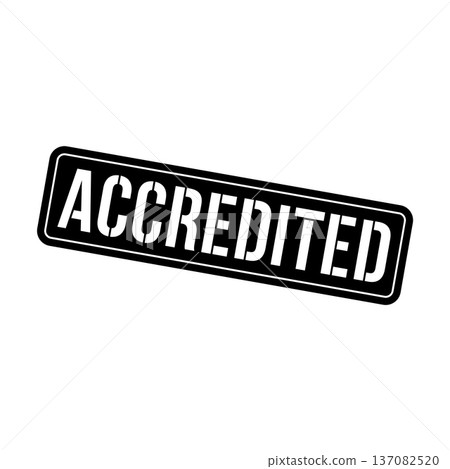 Accredited Stamp, Accredited Grunge Square Sign Accredited Stamp, Accredited Grunge Square Sign 137082520