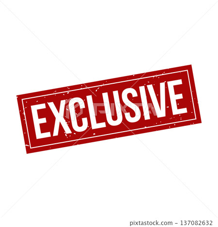 Exclusive Stamp, Exclusive Grunge Square Sign Exclusive Stamp, Exclusive Grunge Square Sign 137082632