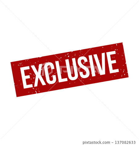 Exclusive Stamp, Exclusive Grunge Square Sign Exclusive Stamp, Exclusive Grunge Square Sign 137082633