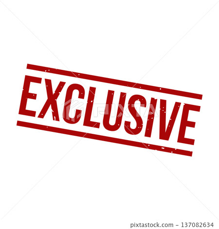 Exclusive Stamp, Exclusive Grunge Square Sign 137082634