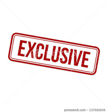 Exclusive Stamp, Exclusive Grunge Square Sign Exclusive Stamp, Exclusive Grunge Square Sign 137082636