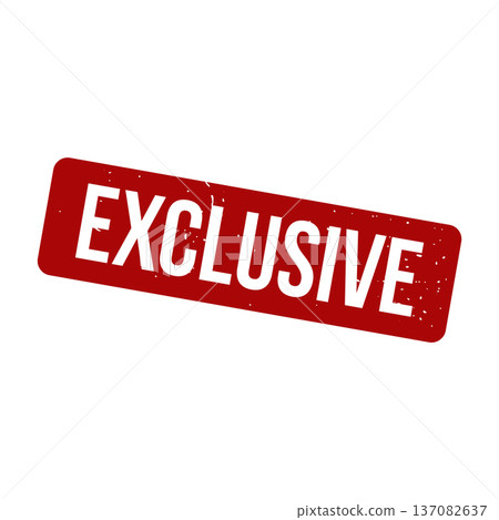Exclusive Stamp, Exclusive Grunge Square Sign 137082637