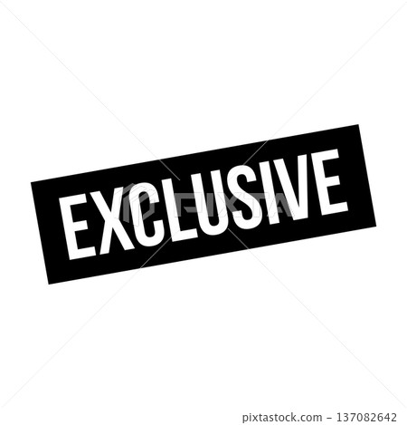 Exclusive Stamp, Exclusive Grunge Square Sign 137082642