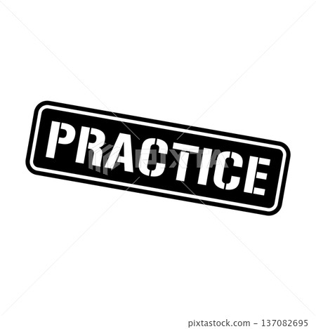 Practice Stamp, Practice Grunge Square Sign 137082695