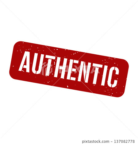 Authentic Stamp, Authentic Grunge Square Sign 137082778