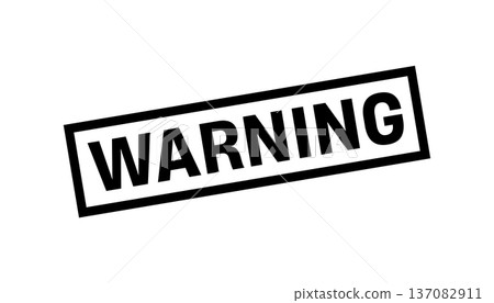 Warning Stamp,Warning Square Sign 137082911