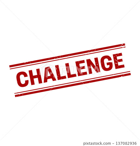 Challenge Stamp, Challenge Grunge Square Sign Challenge Stamp, Challenge Grunge Square Sign 137082936