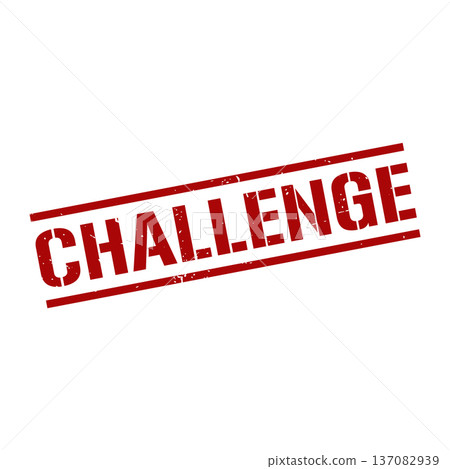 Challenge Stamp, Challenge Grunge Square Sign Challenge Stamp, Challenge Grunge Square Sign 137082939