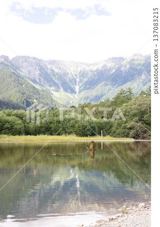 The Kitadaisetsu mountain range seen from Taisho Pond 137083215