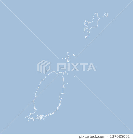 Vector outline map of Grenada line border country Vector outline map of Grenada line border country 137085091
