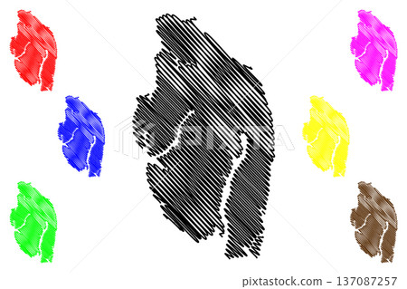 Princess Royal island (Canada, British Columbia Province, North America) map vector illustration, scribble sketch Princess Royal map Princess Royal island (Canada, British Columbia Province, North America) map vector illustration, scribble sketch Princess Royal map 137087257